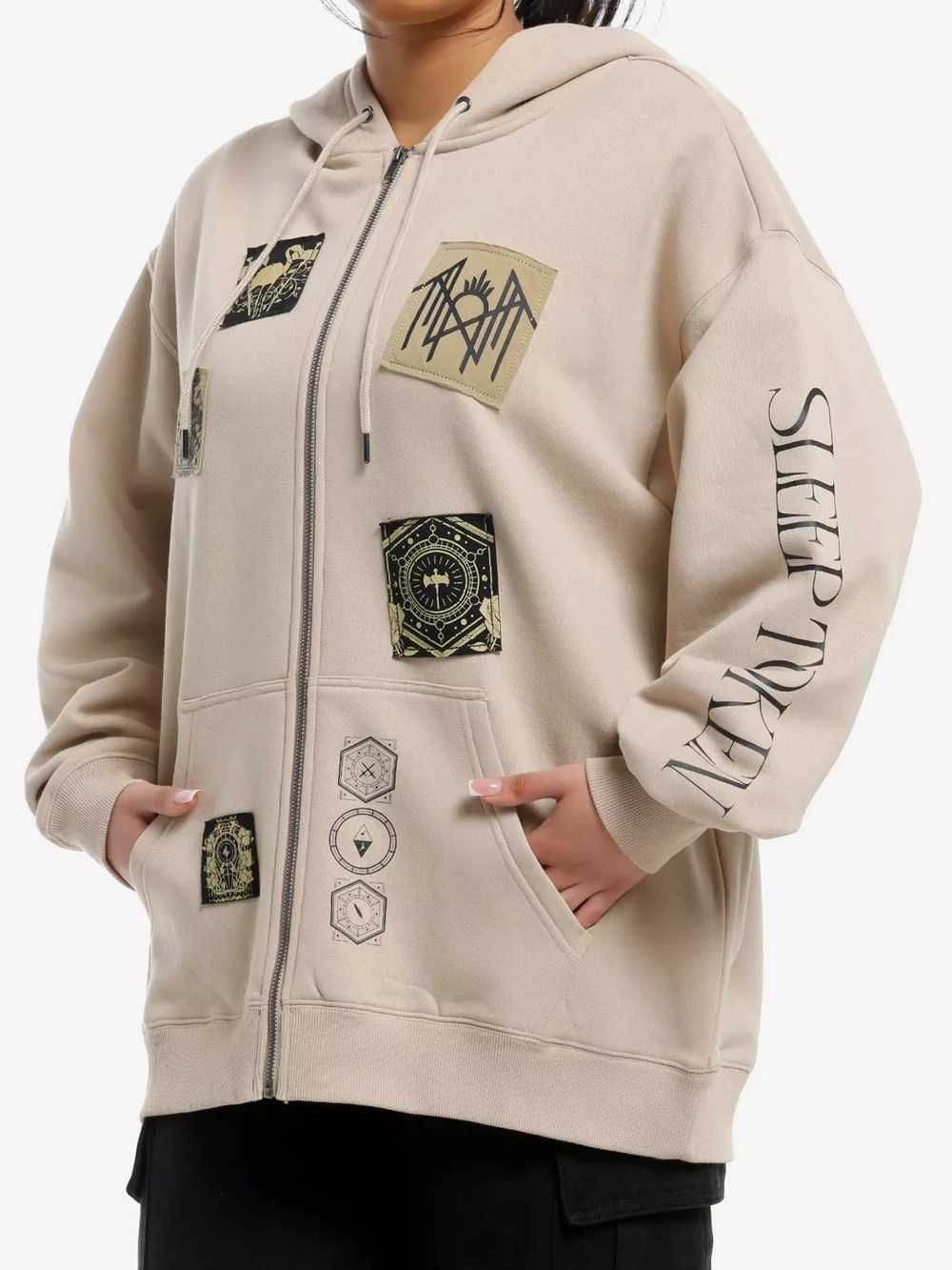 Sleep Token Even In Arcadia Crest Patches Hoodie Hot Topic